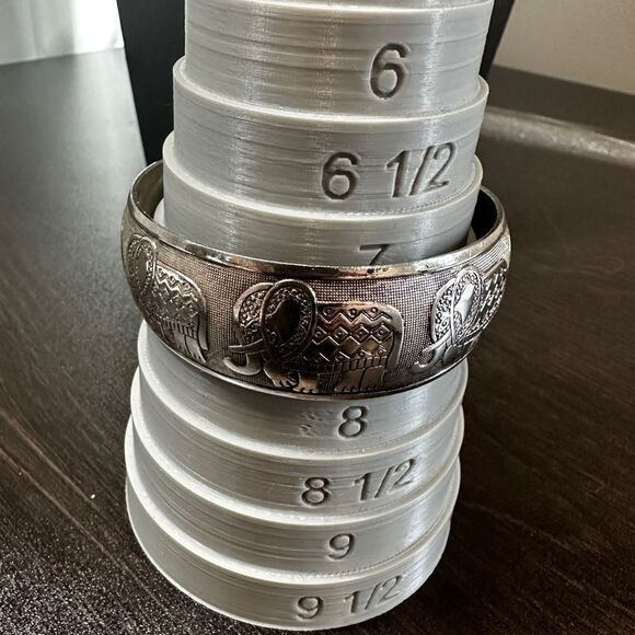 Vintage silver plated thai elephant cuff bracelet! - Picture 2 of 11